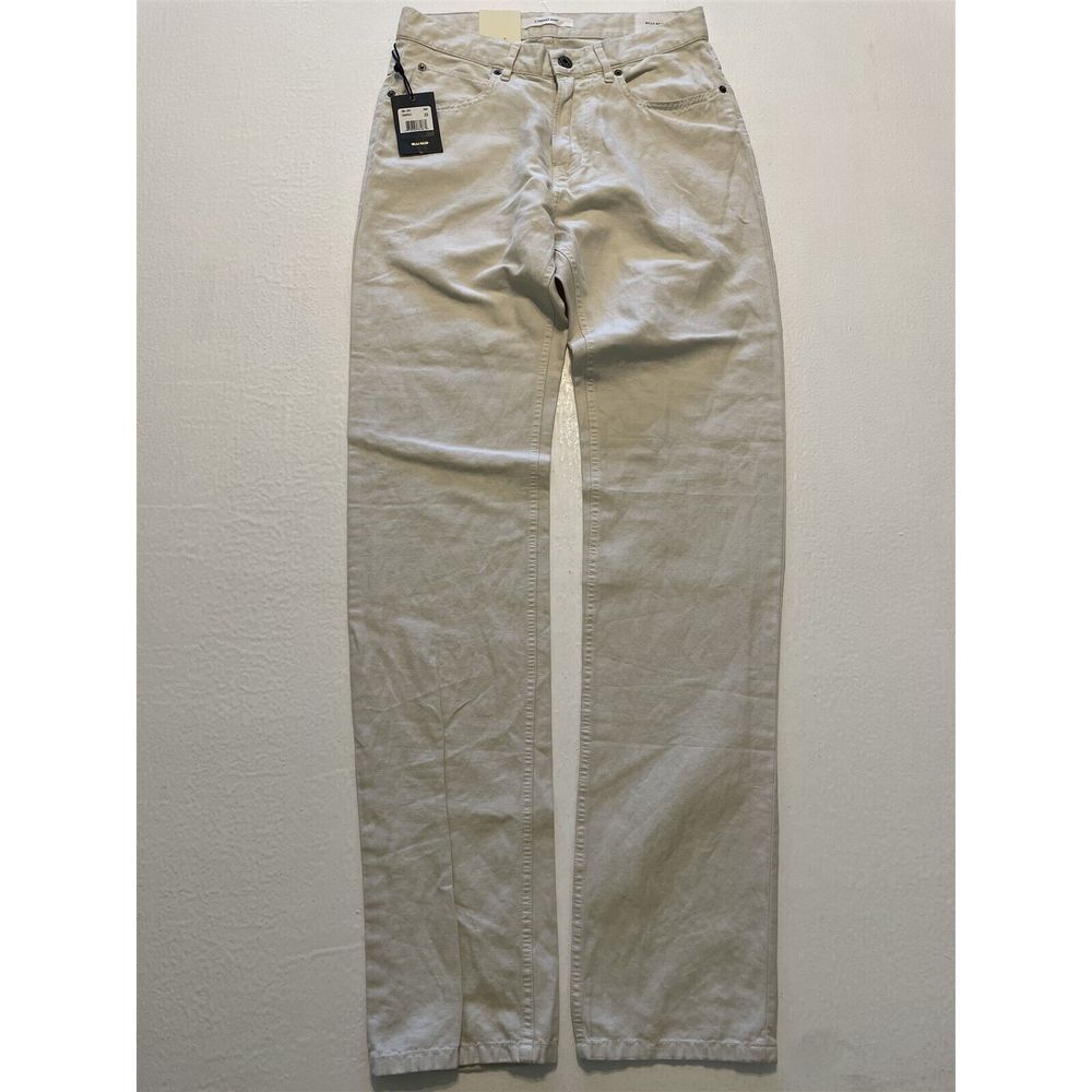 NWT Billy Reid 28 x 34 Eggshell Herringbone Cotton Linen Standard 5 Pocket Pants
